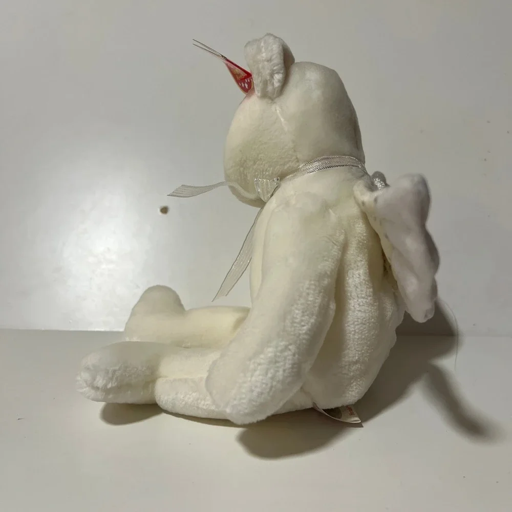 Ty Beanie Babies Angel Bear Lot Halo‎ Halo II Herald White Plush Wings 1998-2002